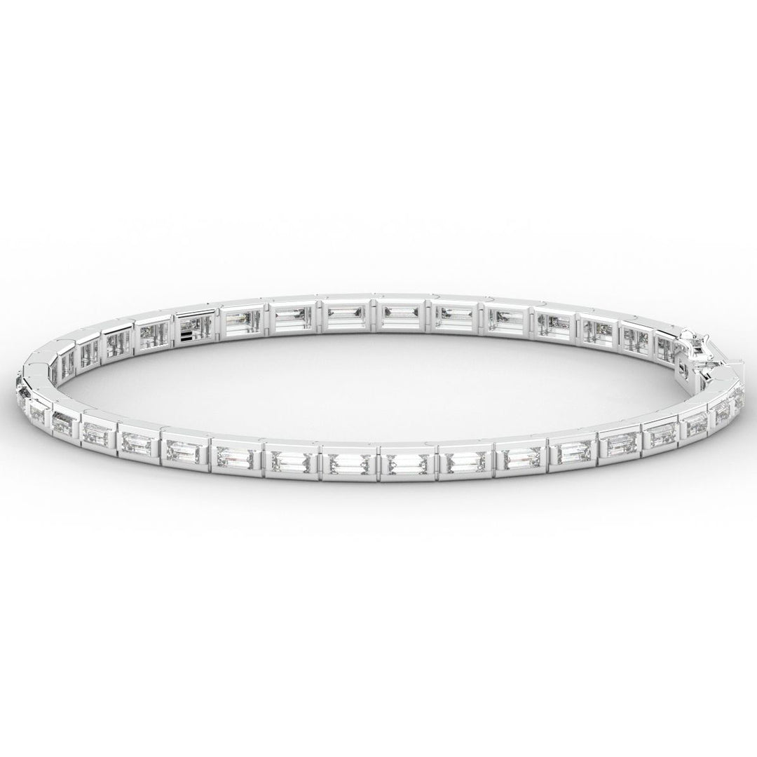 3.40CT.TW ROUND LAB DIAMOND TENNIS BRACELET