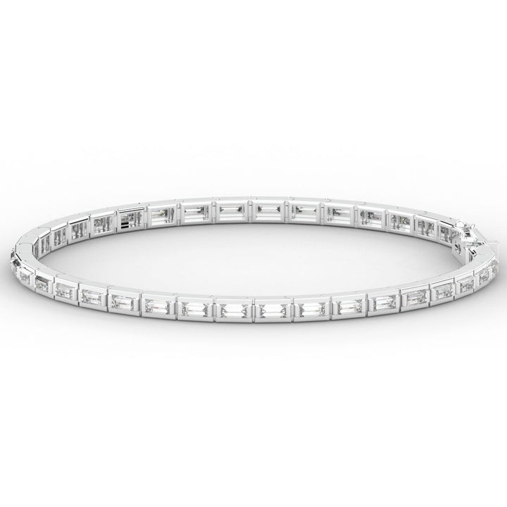 3.40CT.TW ROUND LAB DIAMOND TENNIS BRACELET