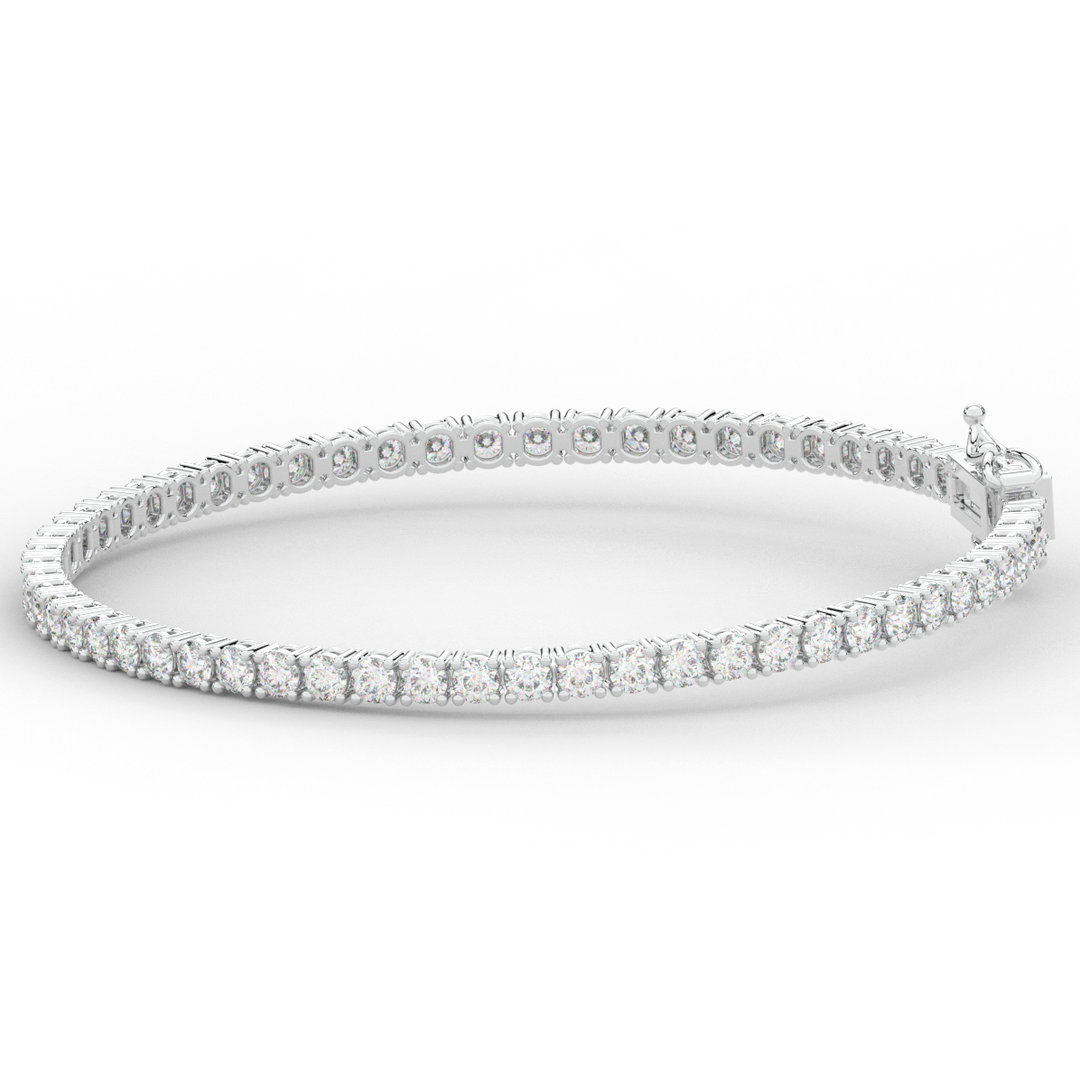 5.00CT.TW ROUND LAB DIAMOND TENNIS BRACELET