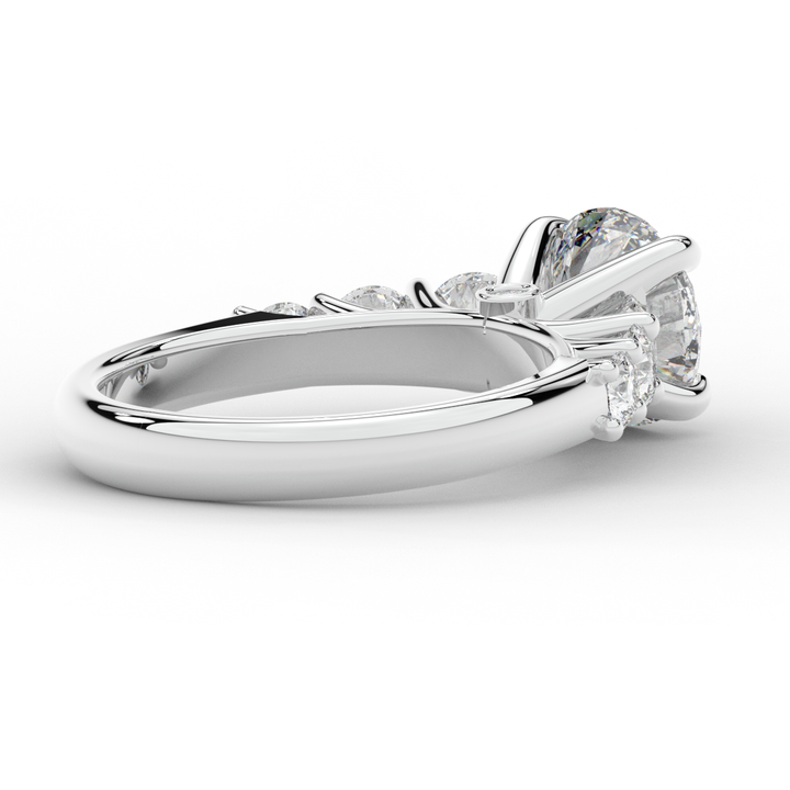 3.00CT.TW ROUND LAB DIAMOND  ENGAGEMENT RING