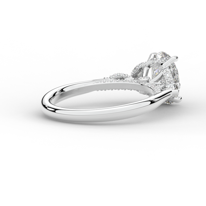 2.00CT.TW OVAL LAB DIAMOND ENGAGEMENT RING