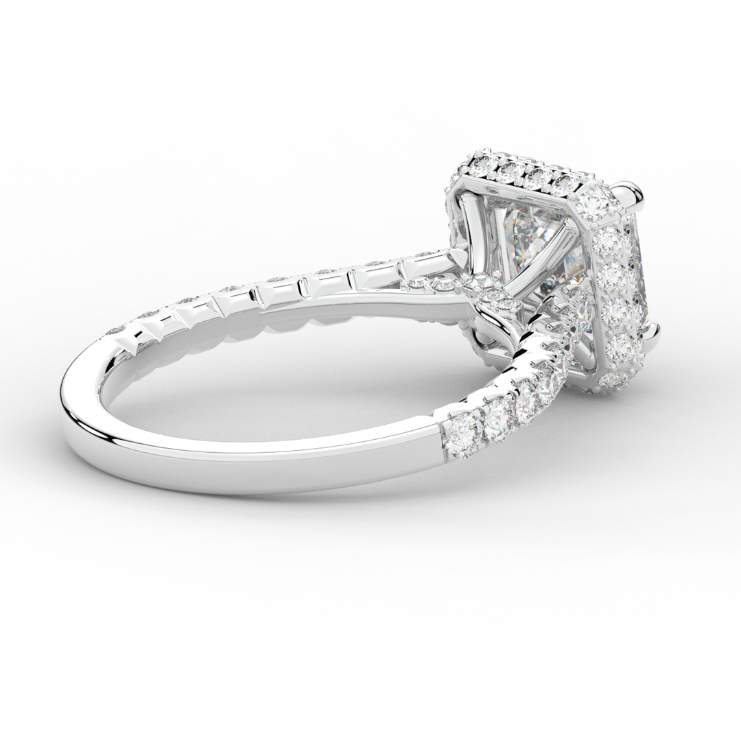 2.75CT.TW ASSCHER LAB DIAMOND HALO ENGAGEMENT RING