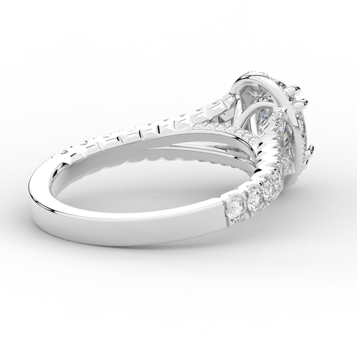 1.60CT.TW OVAL LAB DIAMOND ENGAGEMENT RING