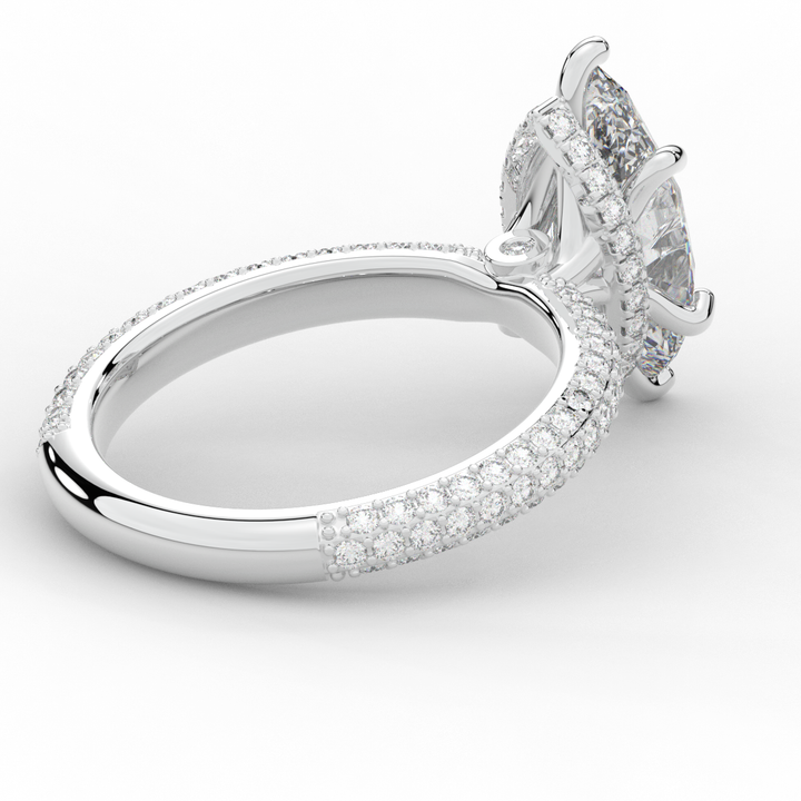 2.60CT.TW MARQUISE LAB DIAMOND ENGAGEMENT RING