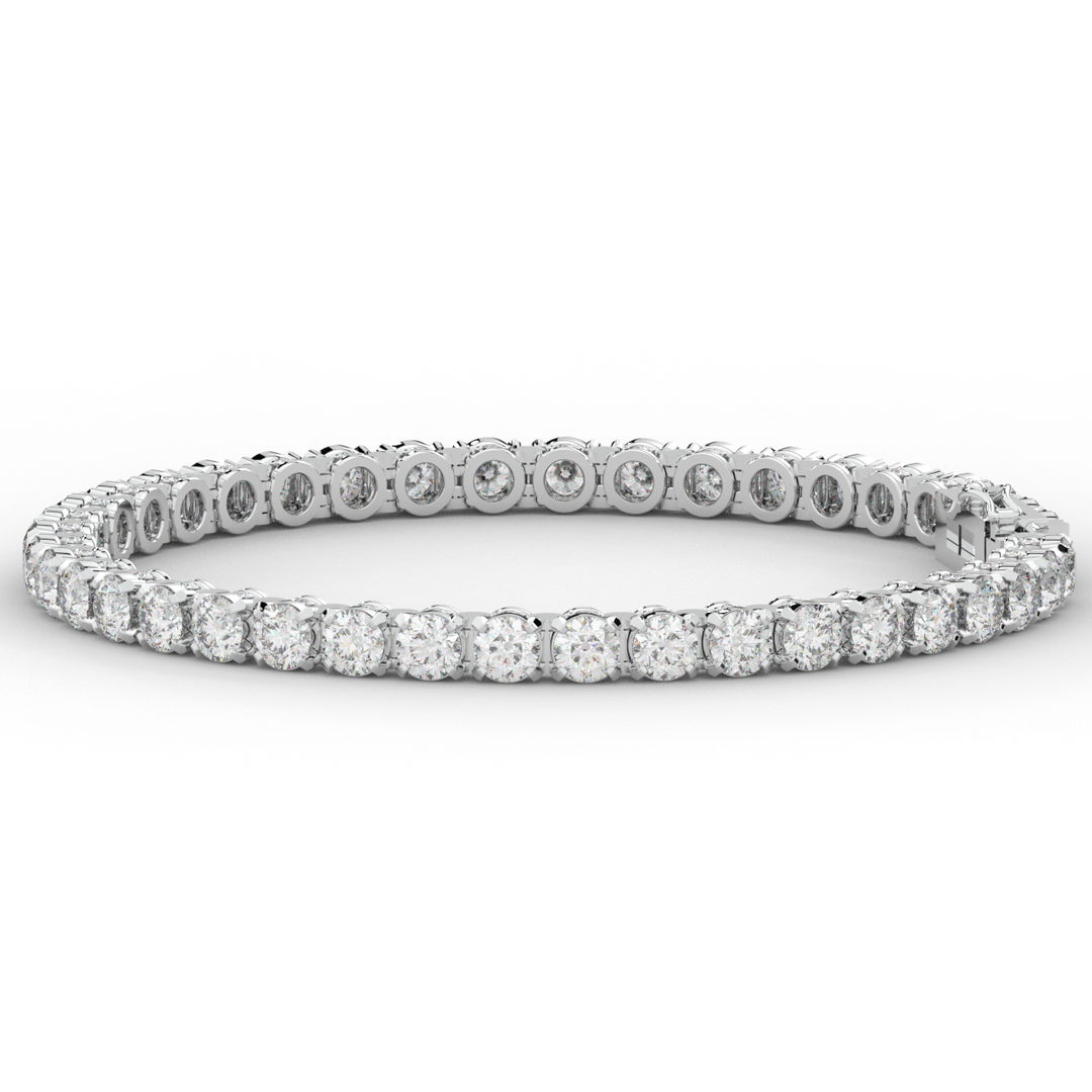 10.50CT.TW ROUND LAB DIAMOND TENNIS BRACELET - Nazarelle