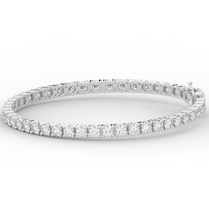 7.00CT.TW ROUND LAB DIAMOND TENNIS BRACELET