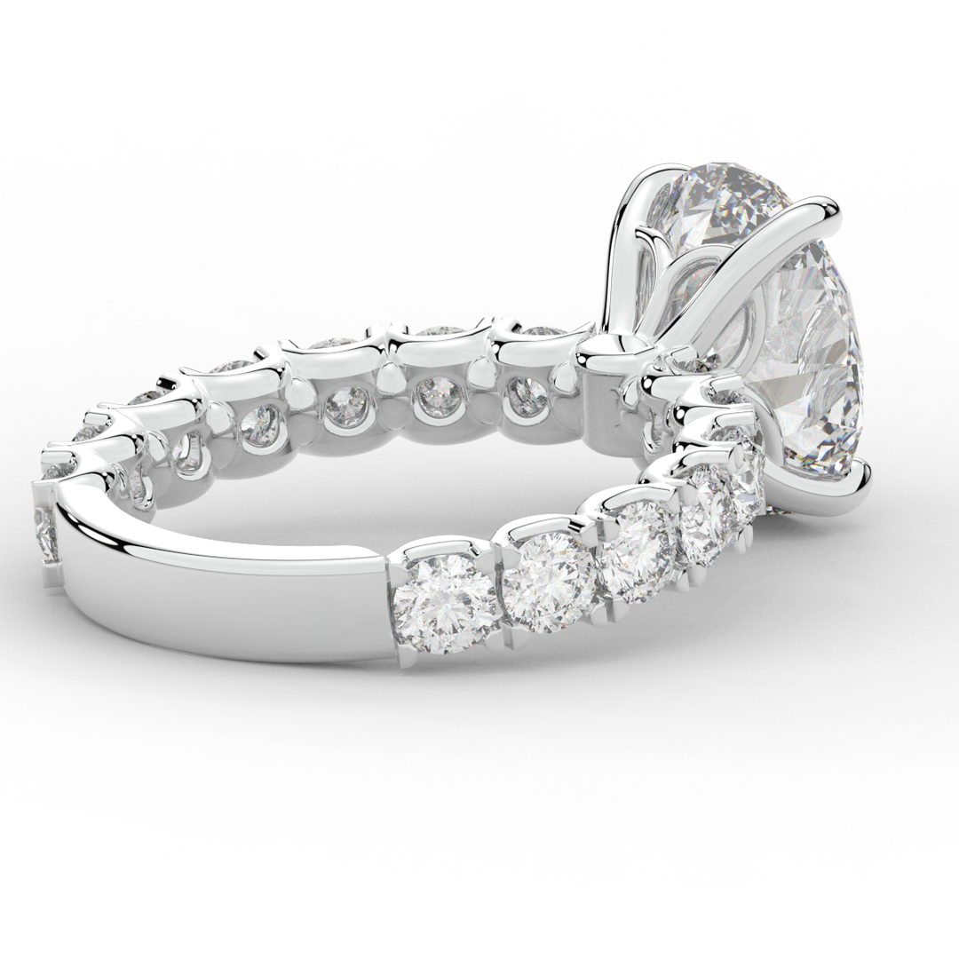 4.35CT.TW OVAL LAB DIAMOND ENGAGEMENT RING