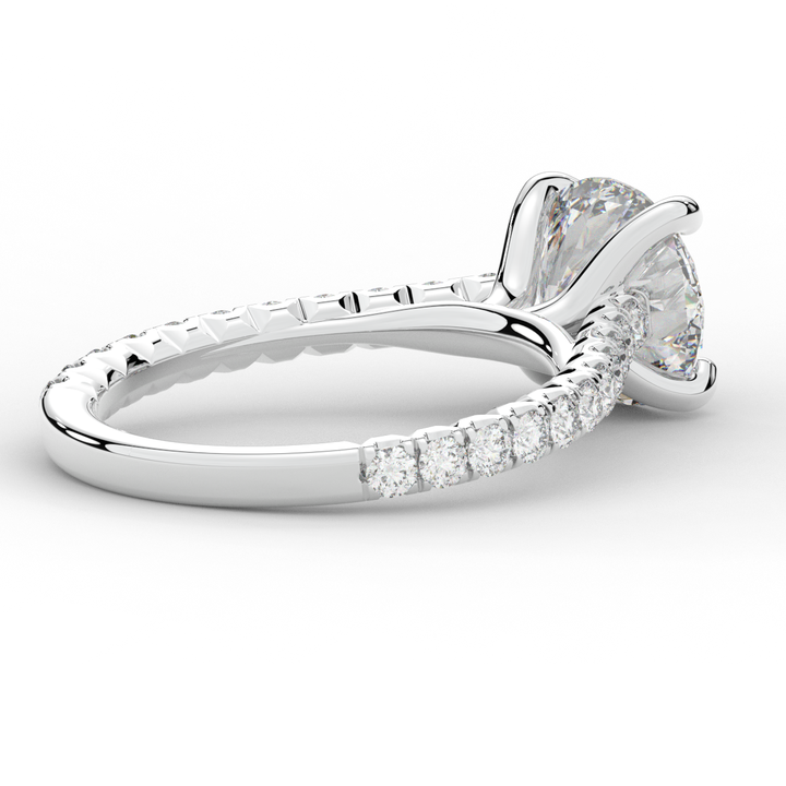 2.40CT.TW ROUND LAB DIAMOND ENGAGEMENT RING