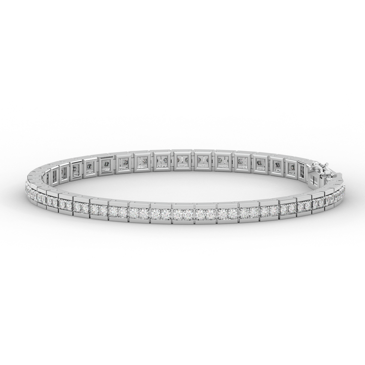 1.90CT.TW ROUND LAB DIAMOND TENNIS BRACELET - Nazarelle