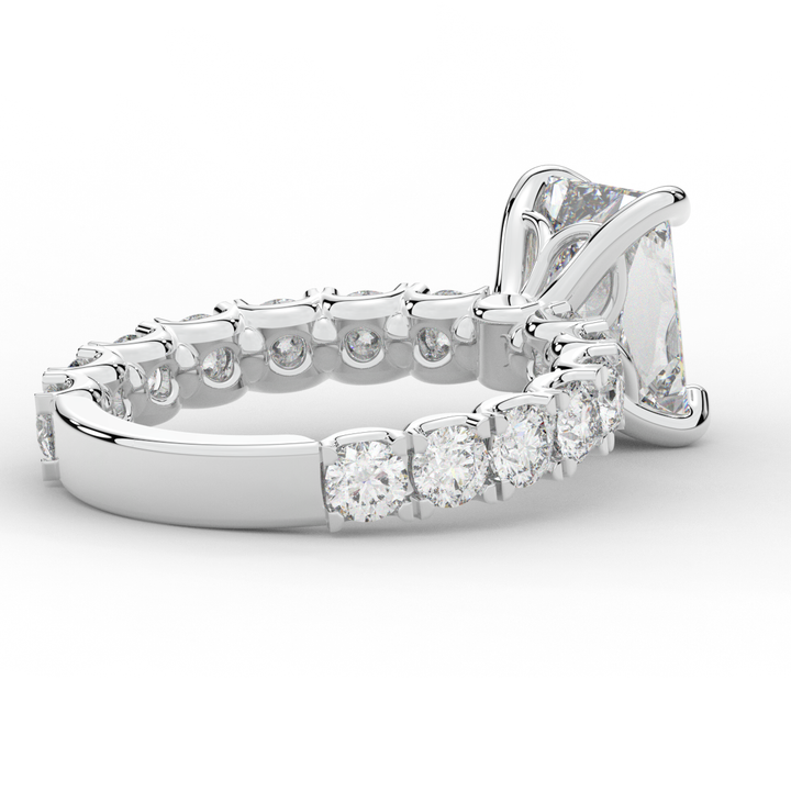 4.35CT.TW RADIANT LAB DIAMOND ENGAGEMENT RING