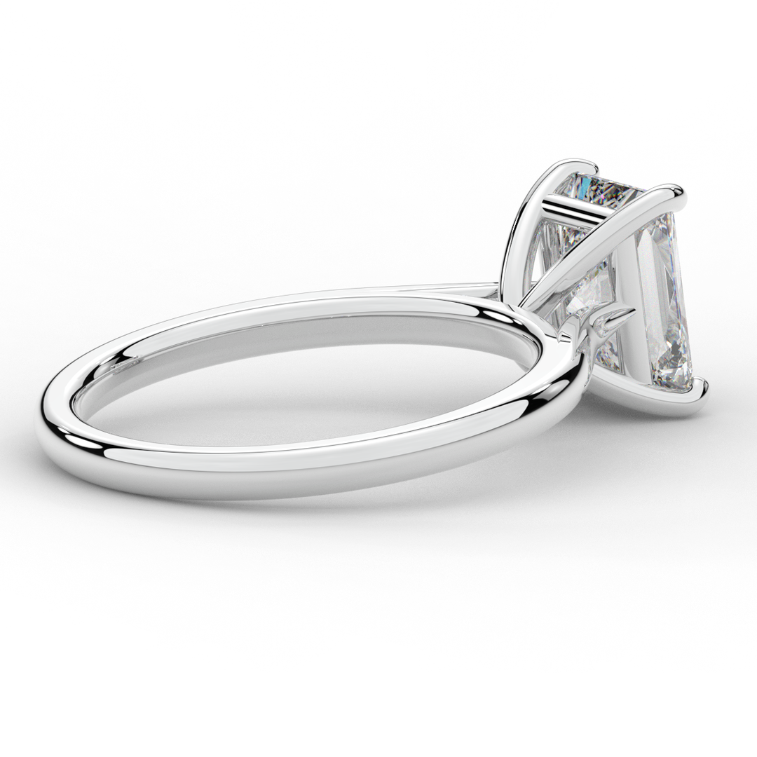 2.00CT RADIANT LAB DIAMOND SOLITAIRE ENGAGEMENT RING