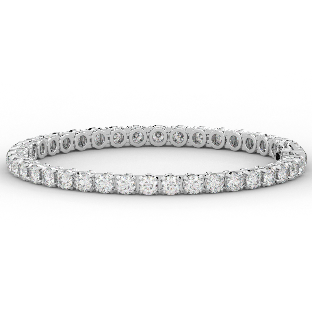 10.50CT.TW ROUND LAB DIAMOND TENNIS BRACELET - Nazarelle