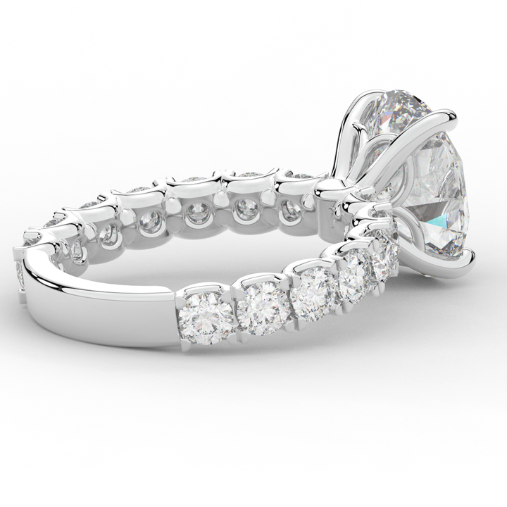 4.35CT.TW OVAL LAB DIAMOND ENGAGEMENT RING