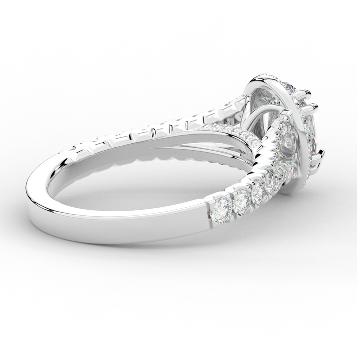 1.60CT.TW OVAL LAB DIAMOND ENGAGEMENT RING