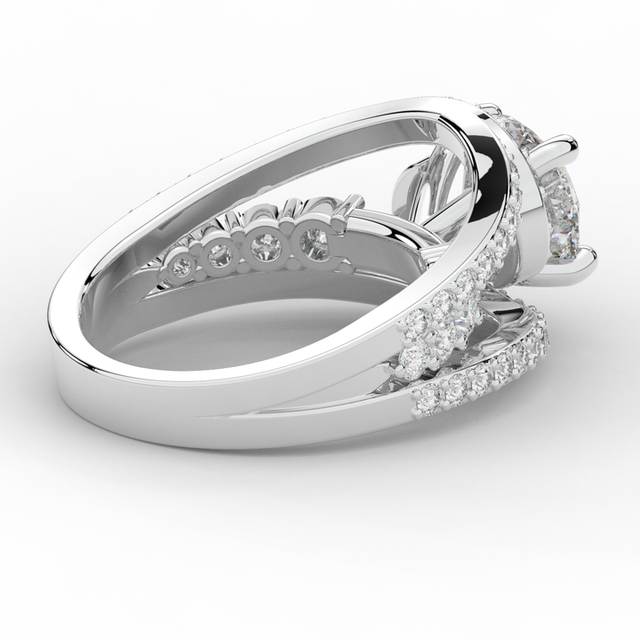 3.30CT.TW ROUND LAB DIAMOND ENGAGEMENT RING