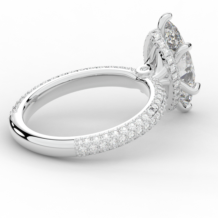 2.60CT.TW MARQUISE LAB DIAMOND ENGAGEMENT RING