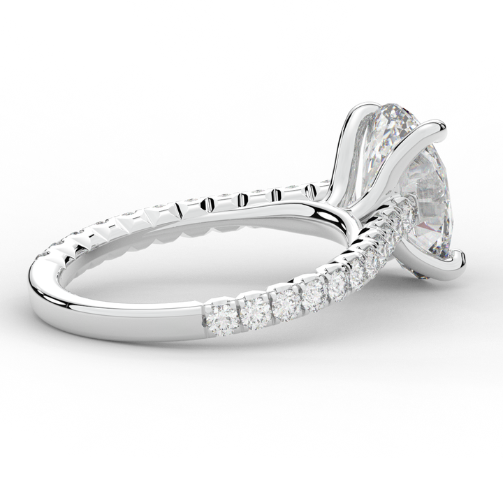 2.40CT.TW OVAL LAB DIAMOND ENGAGEMENT RING