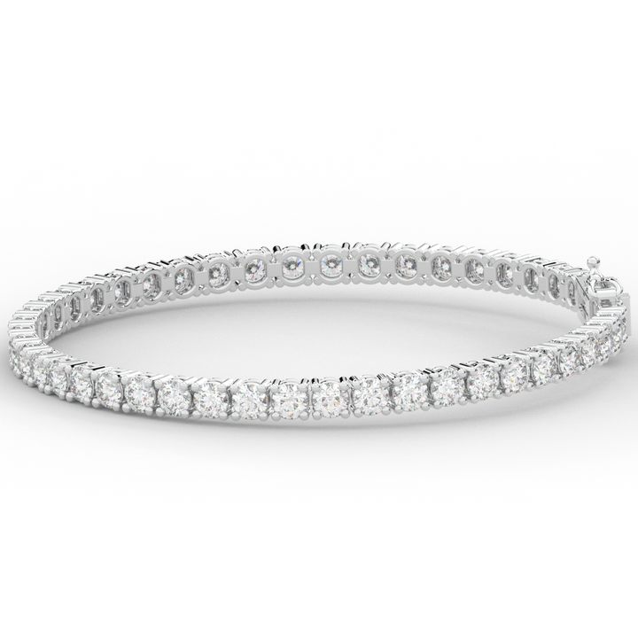 7.00CT.TW ROUND LAB DIAMOND TENNIS BRACELET