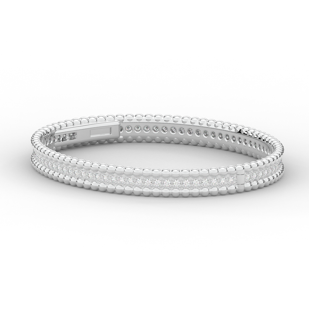 1.20CT.TW ROUND LAB DIAMOND ETERNITY BANGLE