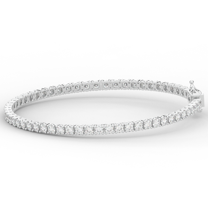 5.00CT.TW ROUND LAB DIAMOND TENNIS BRACELET