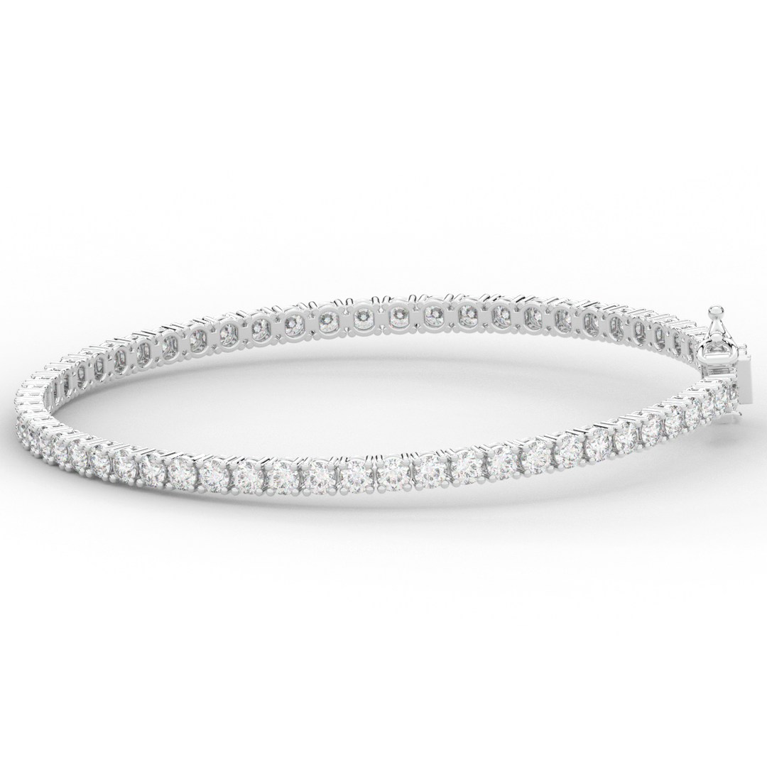 5.00CT.TW ROUND LAB DIAMOND TENNIS BRACELET