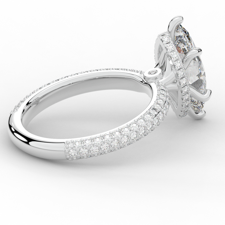 2.60CT.TW MARQUISE LAB DIAMOND ENGAGEMENT RING