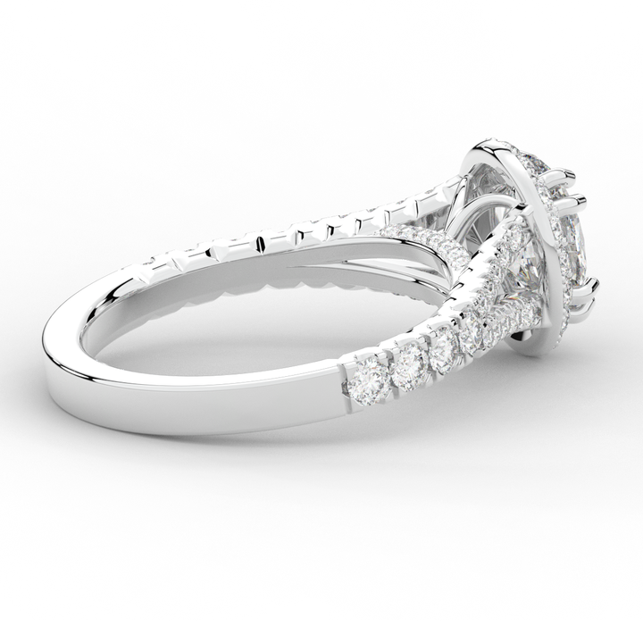 1.60CT.TW OVAL LAB DIAMOND ENGAGEMENT RING