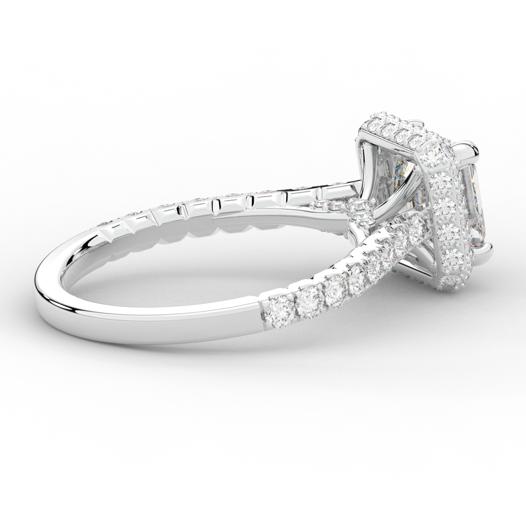 2.75CT.TW ASSCHER LAB DIAMOND HALO ENGAGEMENT RING