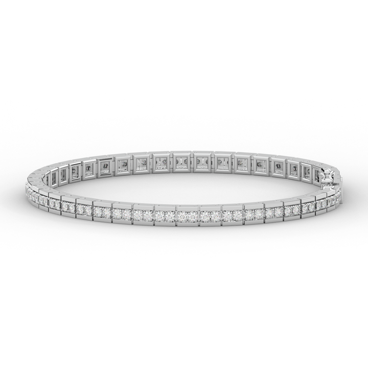 1.90CT.TW ROUND LAB DIAMOND TENNIS BRACELET - Nazarelle