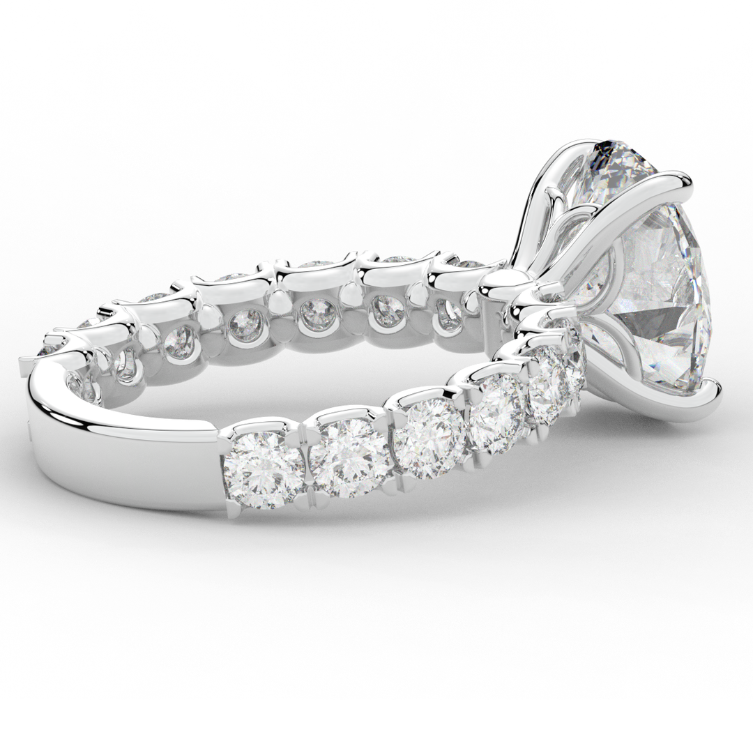 4.35CT.TW OVAL LAB DIAMOND ENGAGEMENT RING