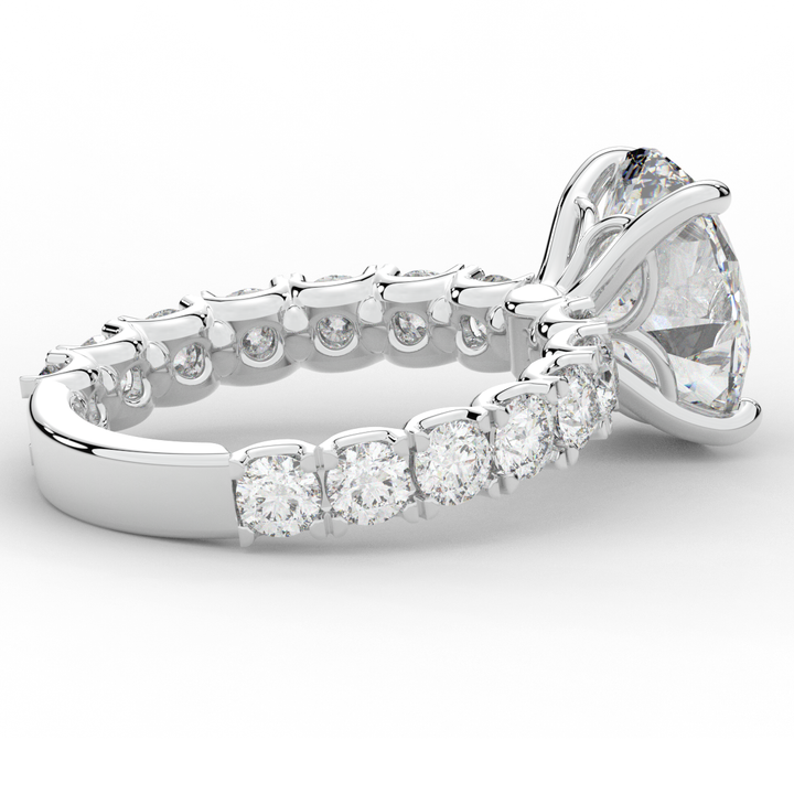 4.35CT.TW OVAL LAB DIAMOND ENGAGEMENT RING