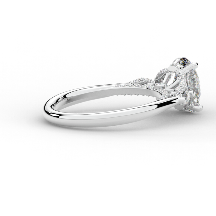 2.00CT.TW OVAL LAB DIAMOND ENGAGEMENT RING