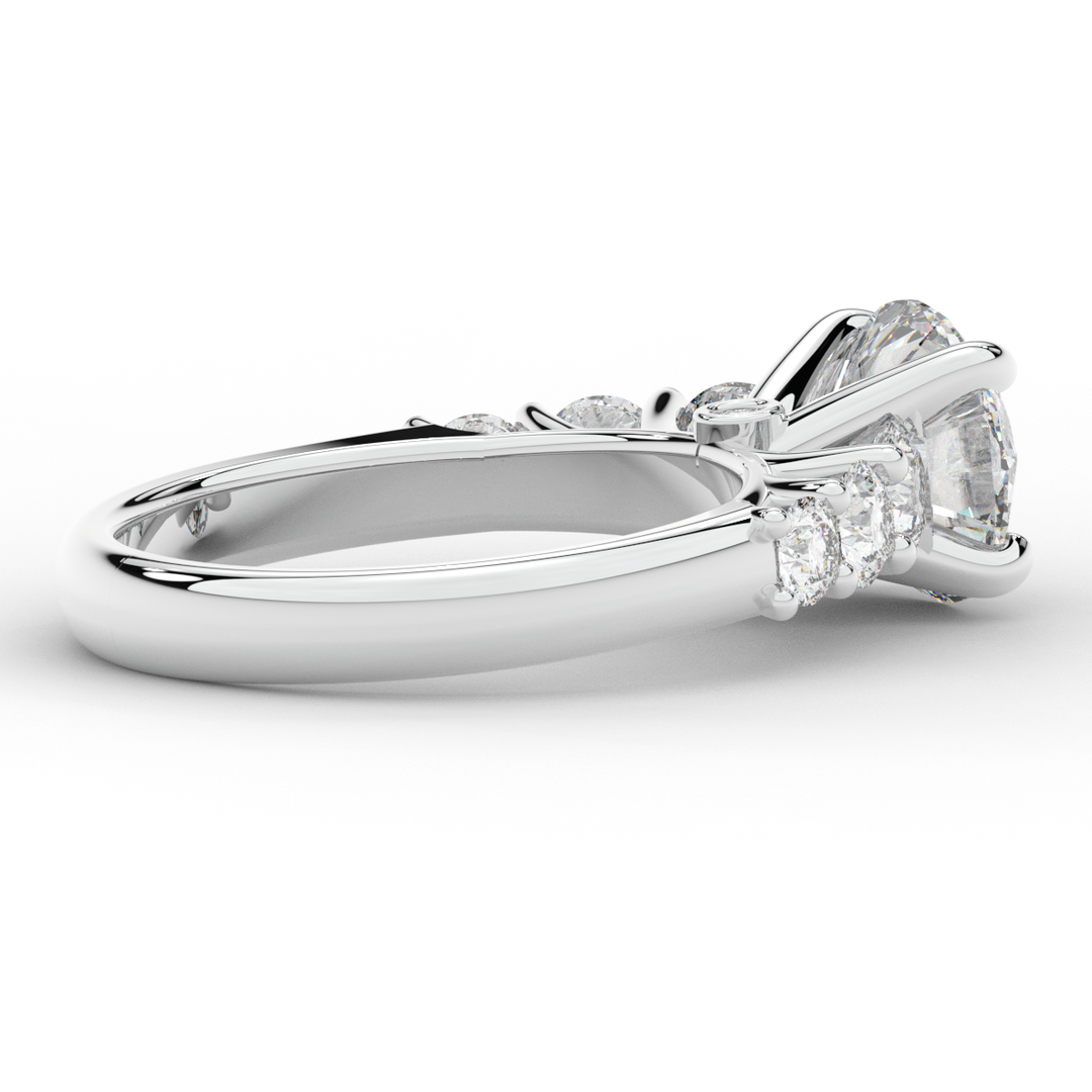 3.00CT.TW ROUND LAB DIAMOND  ENGAGEMENT RING