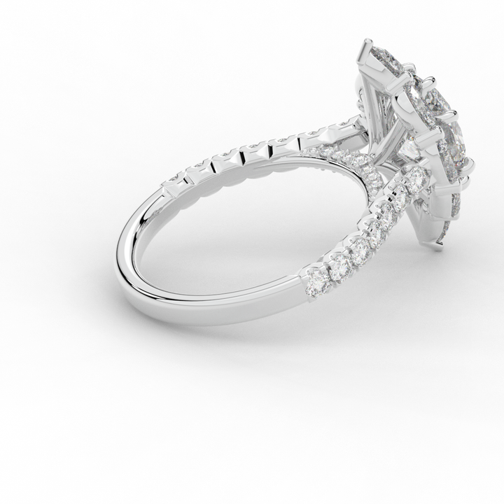 2.75CT.TW OVAL LAB DIAMOND HALO ENGAGEMENT RING