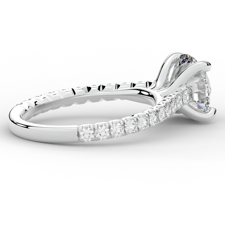 2.40CT.TW ROUND LAB DIAMOND ENGAGEMENT RING