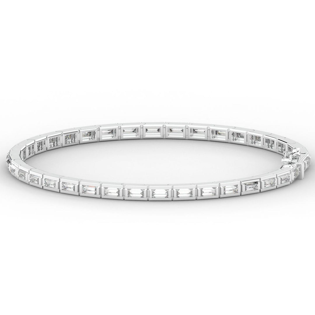 3.40CT.TW ROUND LAB DIAMOND TENNIS BRACELET