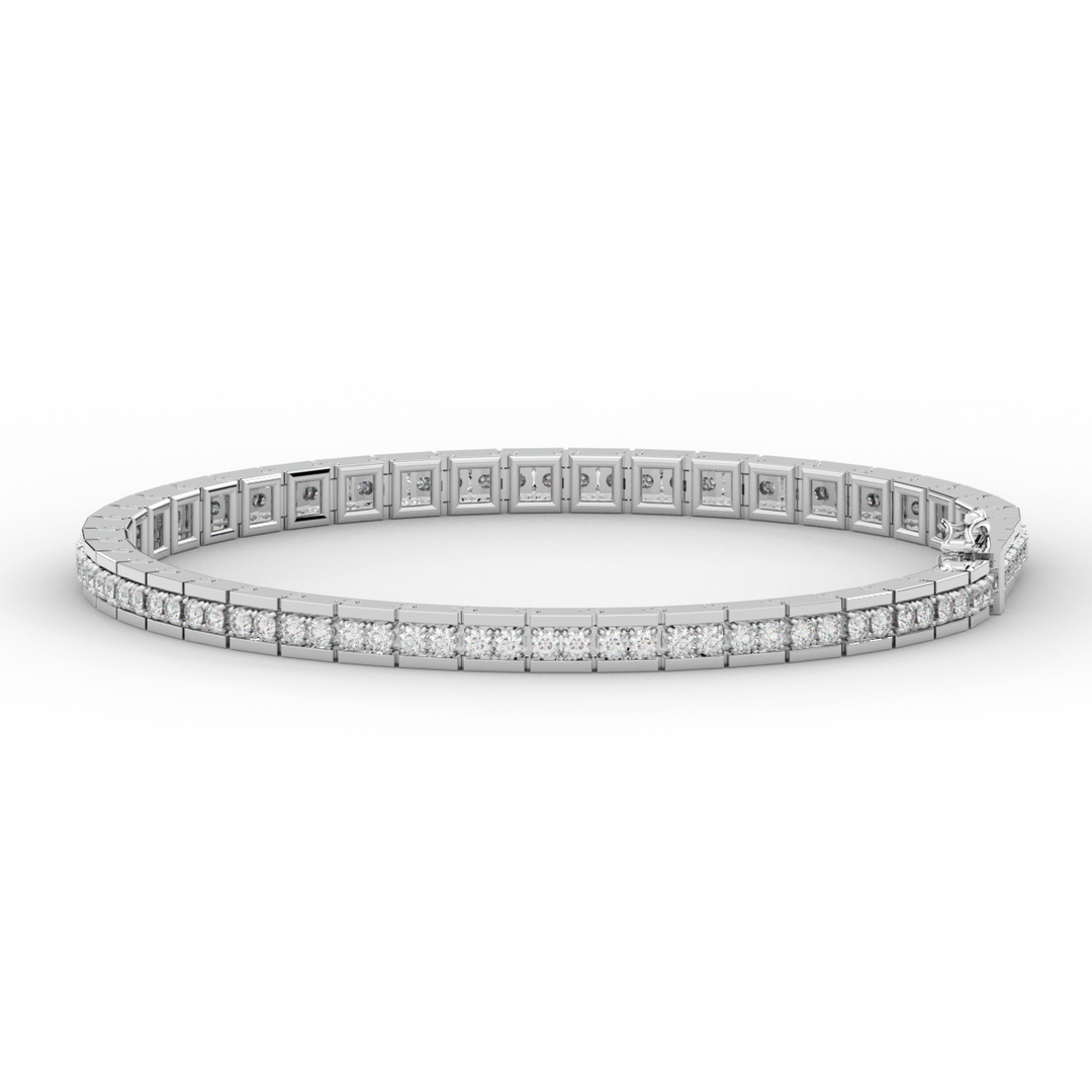 1.90CT.TW ROUND LAB DIAMOND TENNIS BRACELET - Nazarelle