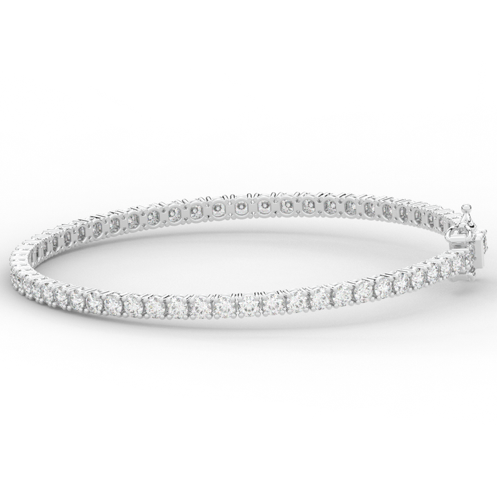 5.00CT.TW ROUND LAB DIAMOND TENNIS BRACELET