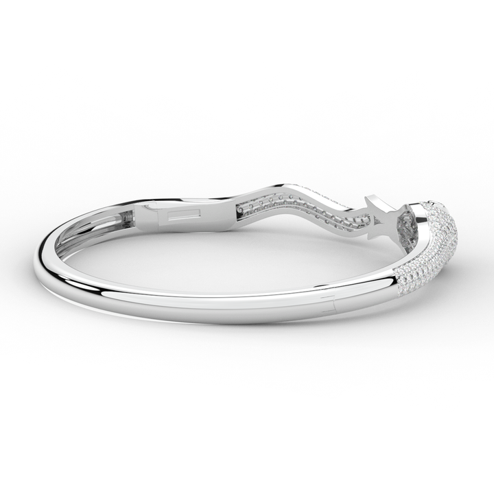 2.00CT.TW ROUND AND PEAR LAB DIAMOND SNAKE BANGLE