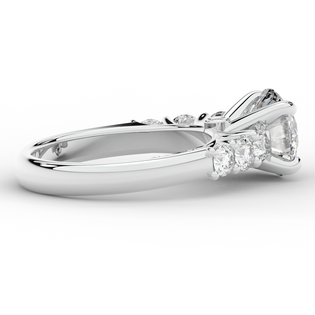 3.00CT.TW ROUND LAB DIAMOND  ENGAGEMENT RING