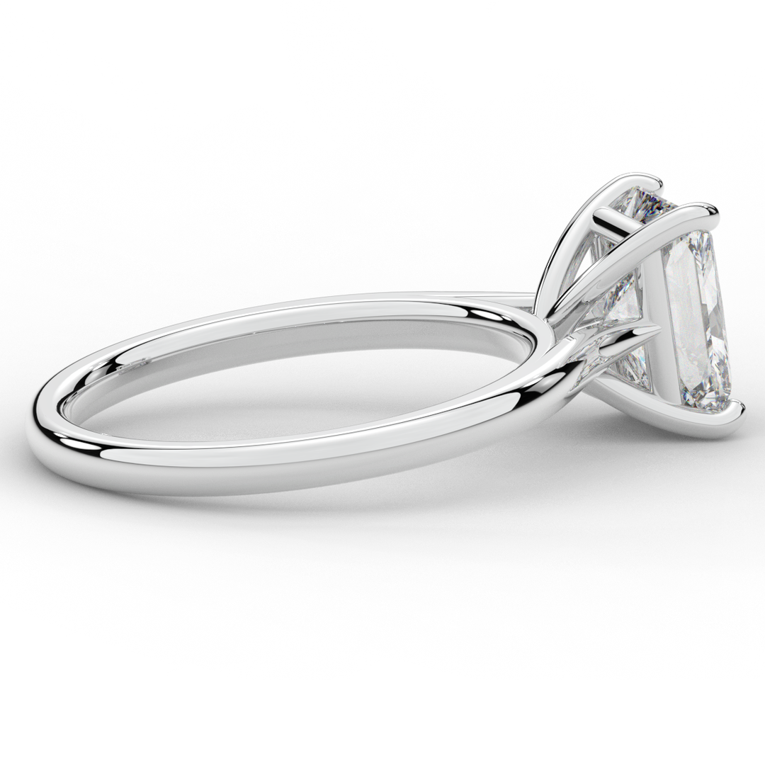 2.00CT RADIANT LAB DIAMOND SOLITAIRE ENGAGEMENT RING