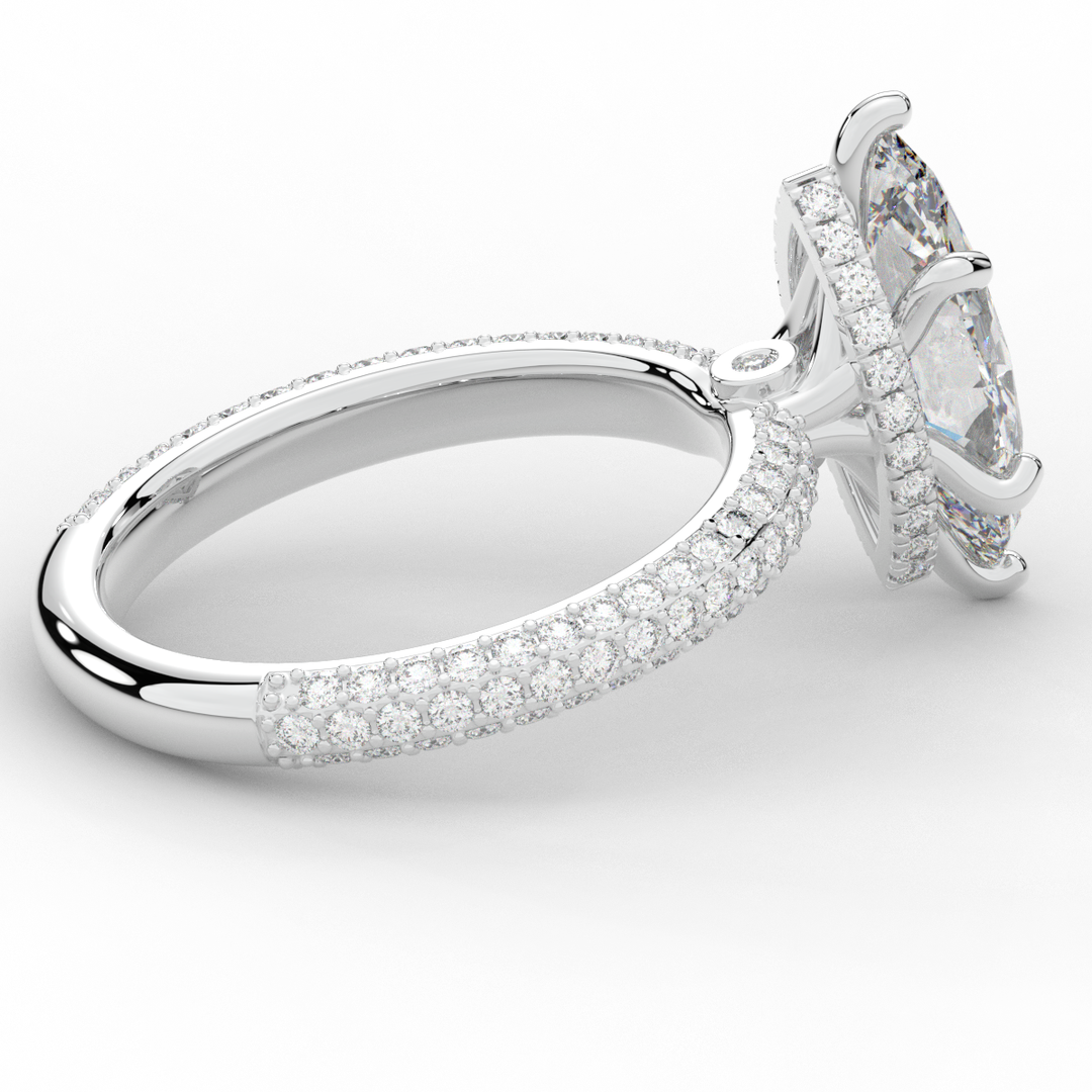 2.60CT.TW MARQUISE LAB DIAMOND ENGAGEMENT RING