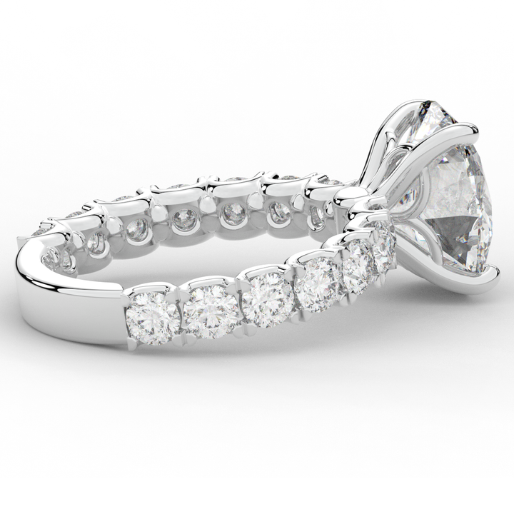 4.35CT.TW OVAL LAB DIAMOND ENGAGEMENT RING