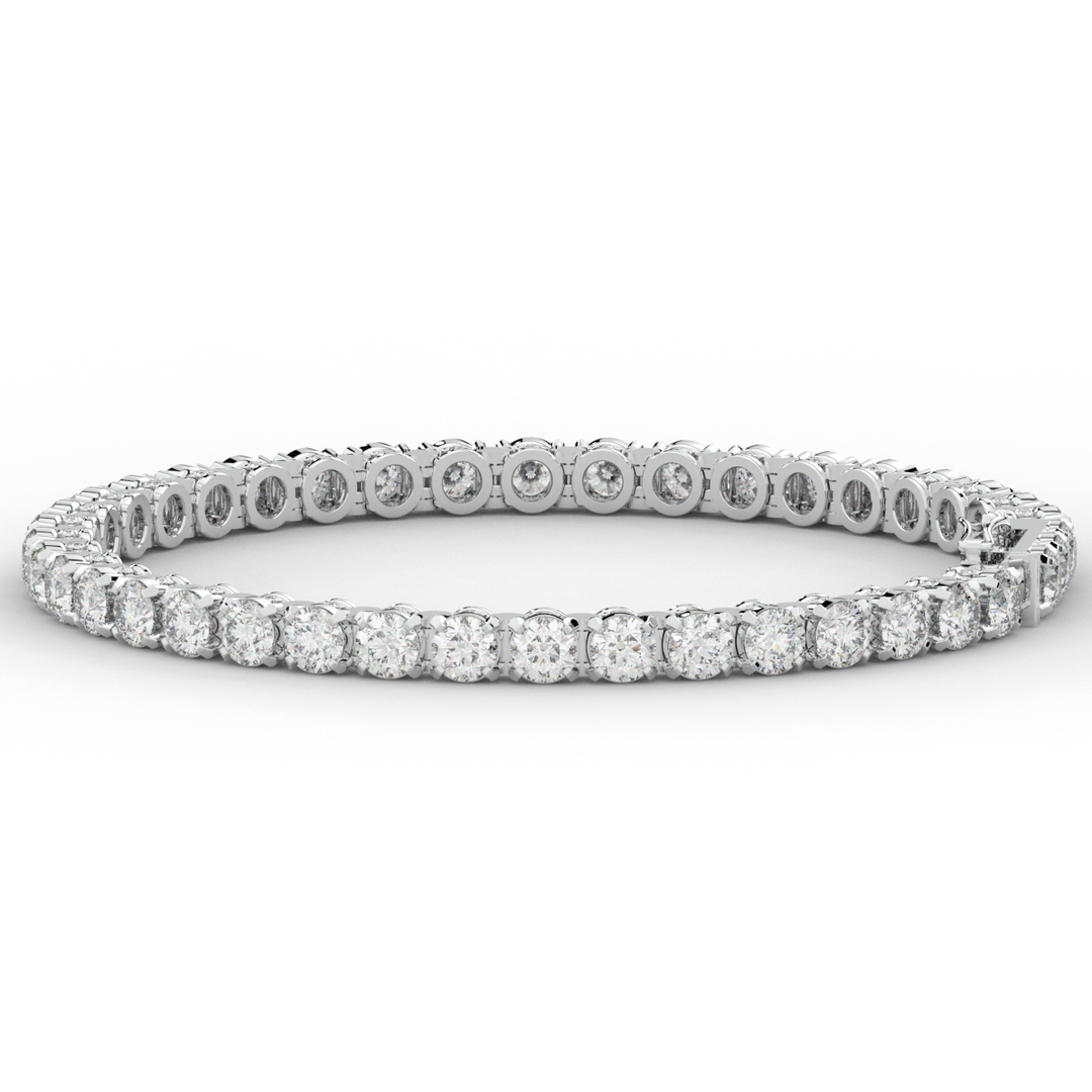 10.50CT.TW ROUND LAB DIAMOND TENNIS BRACELET - Nazarelle