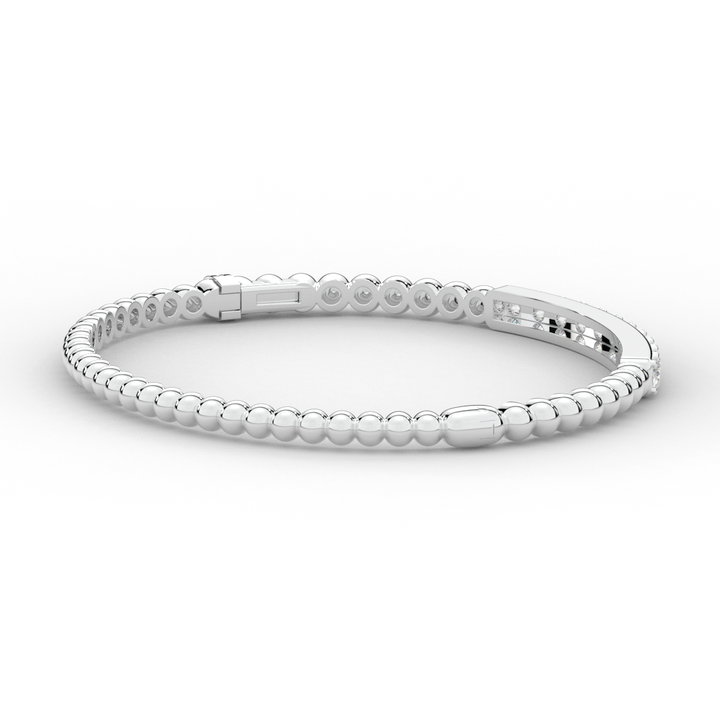 1.10CT.TW ROUND LAB DIAMOND BANGLE