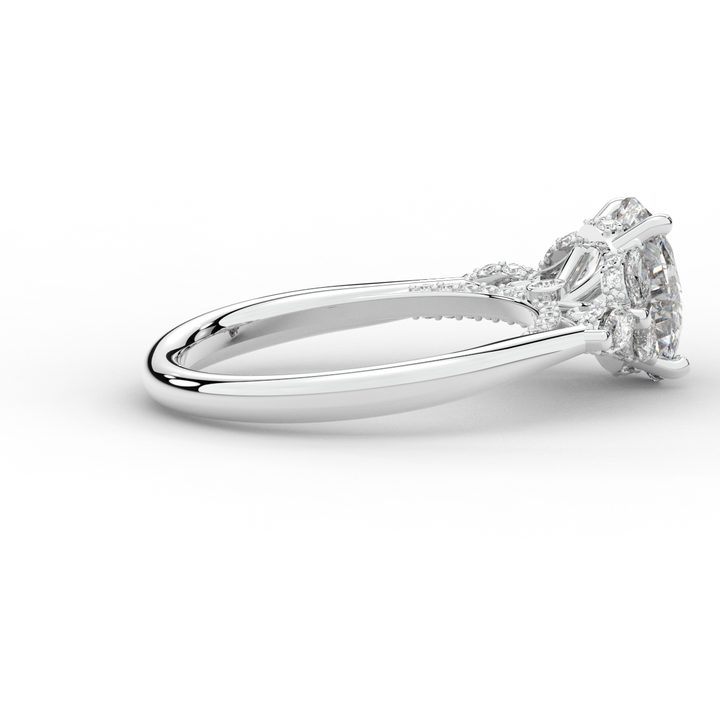 2.00CT.TW OVAL LAB DIAMOND ENGAGEMENT RING