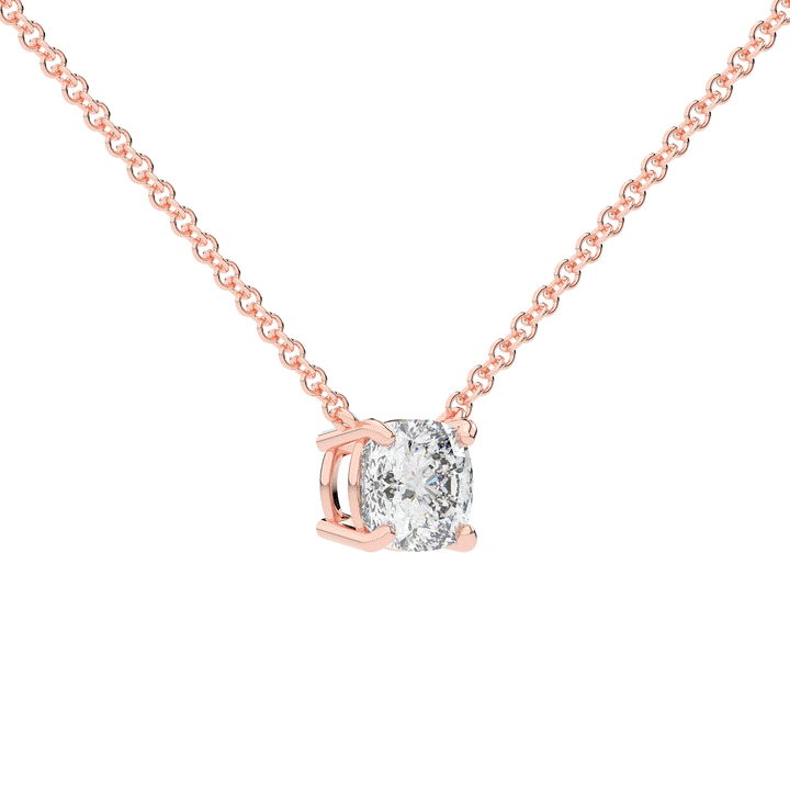 1.50CT CUSHION CERTIFIED LAB DIAMOND SOLITAIRE PENDANT