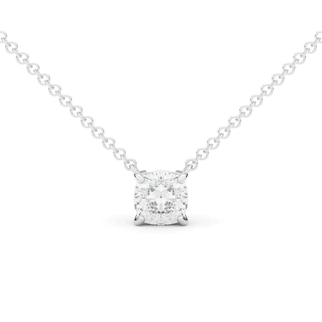 1.50CT CUSHION CERTIFIED LAB DIAMOND SOLITAIRE PENDANT