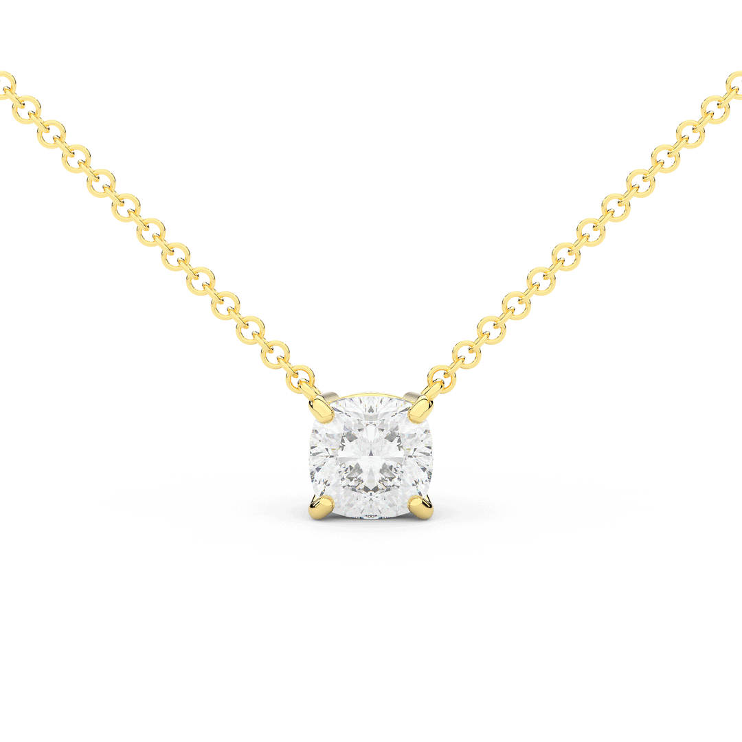 1.50CT CUSHION CERTIFIED LAB DIAMOND SOLITAIRE PENDANT