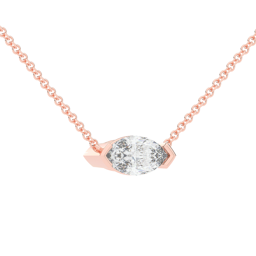 1.50CT MARQUISE CERTIFIED LAB DIAMOND SOLITAIRE PENDANT